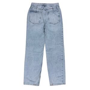 Good American Straight Leg Jeans High Rise Denim Pants Light Wash Size 2 Blue